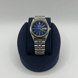 Vintage Seiko 5 Actus 21 Jewels Day Date Wrist Watch 6309-546A New Old Stock